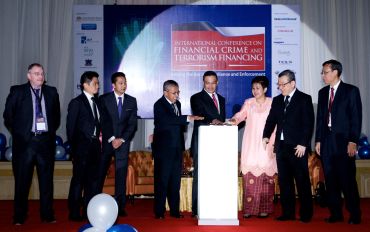 Tay (second from the right) at the launch of International Conference on Financial Crime and Terrorism Financing(IFCTF) 2011